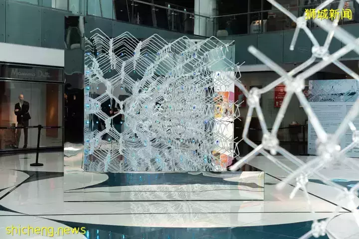 Marina Square全新免費展覽，打造可互動多感官裝置！螢光藍立方體好漂亮😍