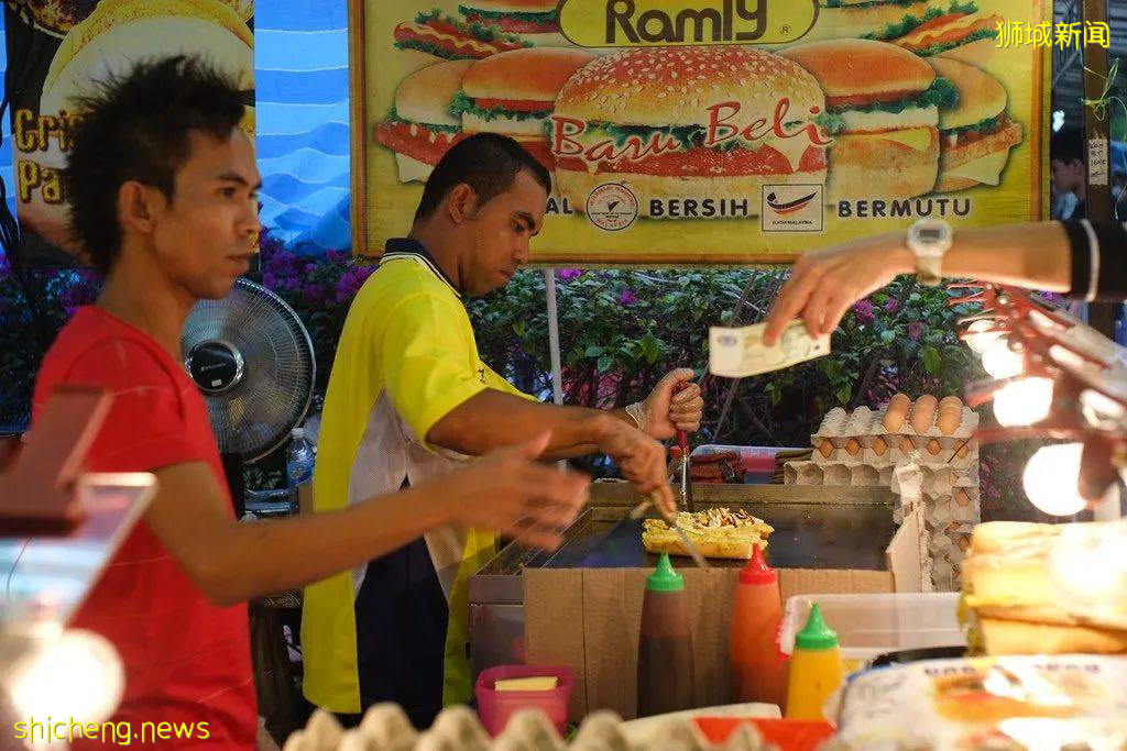 新加坡好吃的汉堡，就藏在夜市里