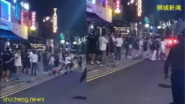 荷兰村又发生斗殴事件 22岁男子被打倒地