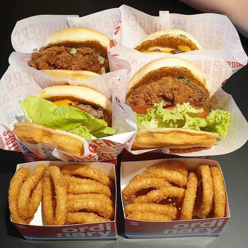 “Ordinary Burger”新晉漢堡專賣店🍔 厚實多汁肉餅、獨創海鮮漢堡😍 一粒S$5.30起