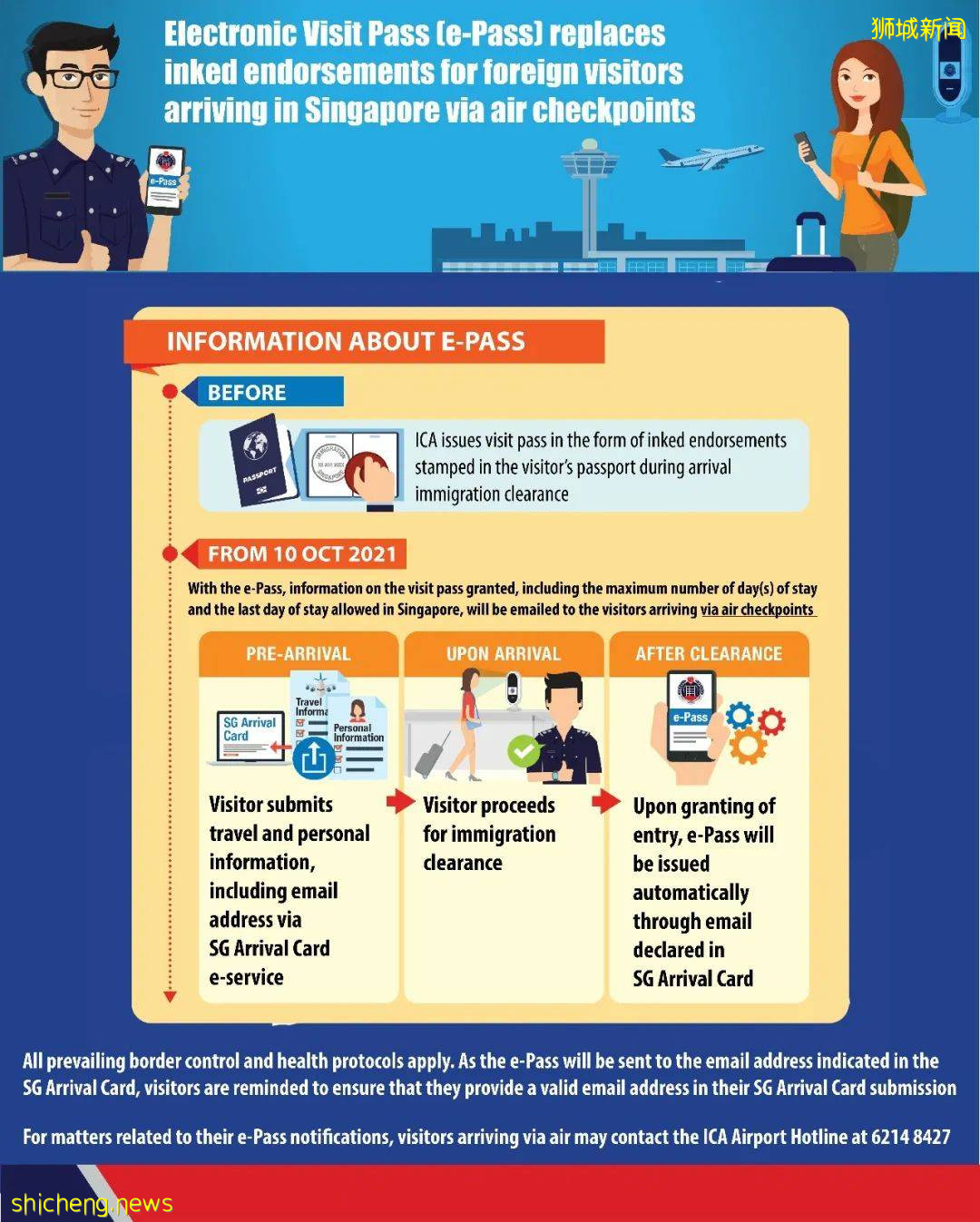 机场推行“免接触”通关!入境者可自助扫描护照