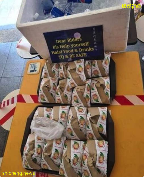 金文泰鸡饭摊提供免费餐给送餐手, 表示赞赏 