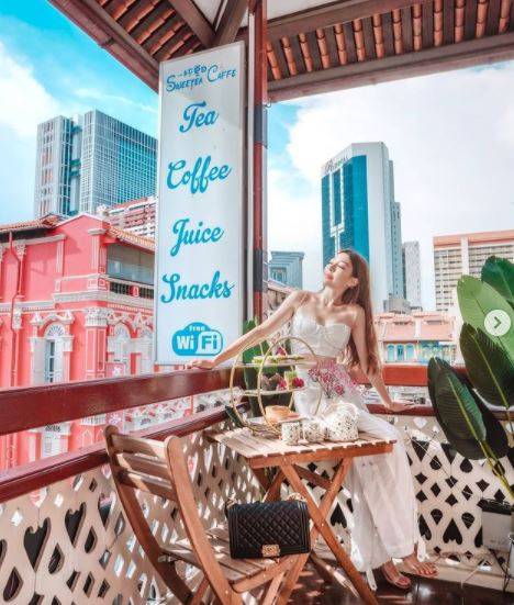 又有新地方去啦!牛车水的shophouse好有味道,露天阳台喝咖啡还可以看美景