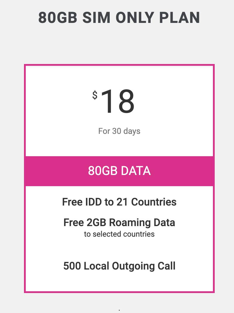 春节配套🧨 新加坡第四家电讯公司TPG,推出全新数据配套🔥 80GB高速网络只需S$18