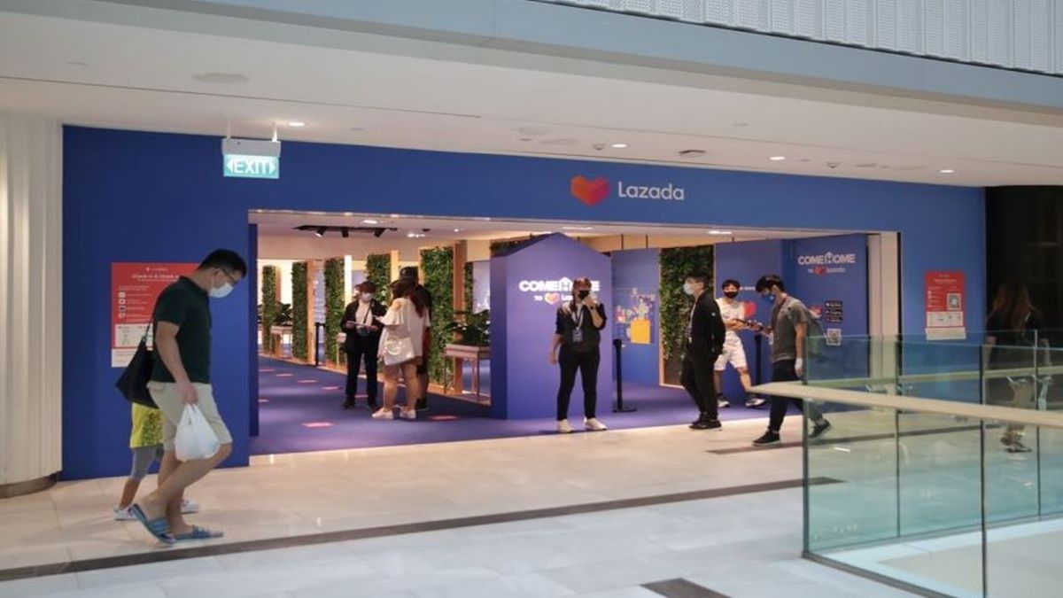 Lazada在莱佛士开一间pop up店啦！会有惊喜喔