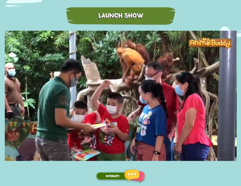 新加坡野生動物保育集團“動物夥伴”計劃，足不出戶讓孩子同小動物們愉快玩耍