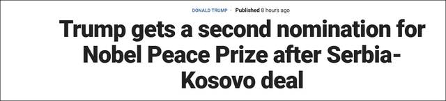 特朗普一周內獲兩次諾獎提名,新加坡網友:本世紀最大笑話