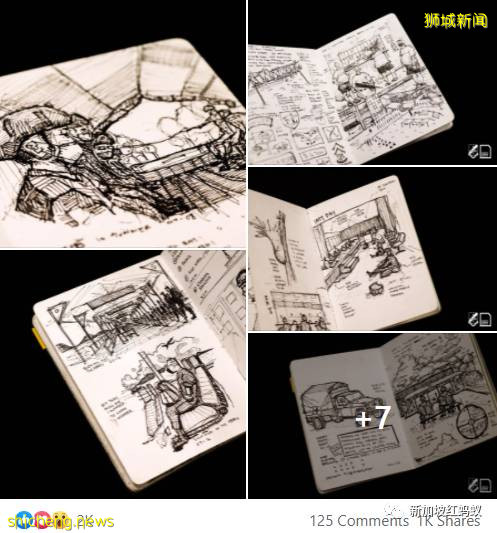 新加坡阿兵哥用畫作“揭秘”德光島上的軍旅生涯