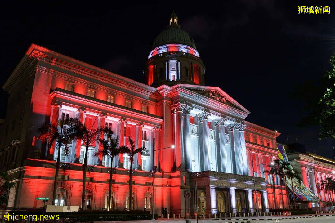 迎接新加坡国庆日,本地七栋历史建筑将投射国旗灯影,激励国人团结一心