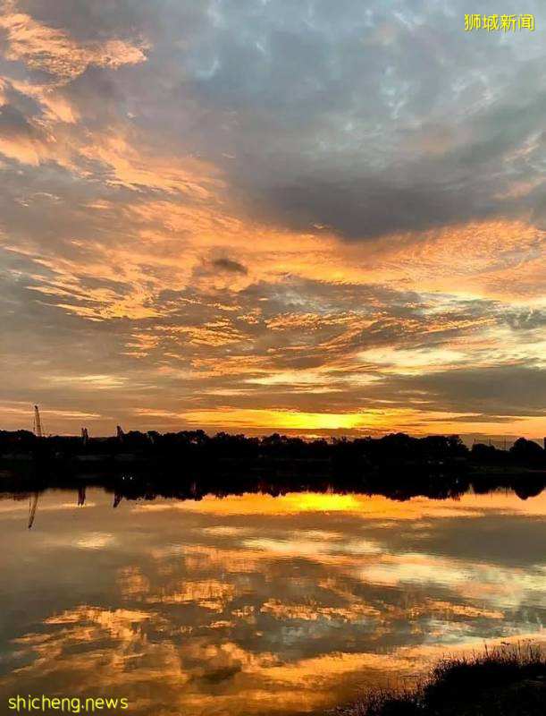 昨天傍晚，你是否欣賞到美麗的日落和絢麗的彩虹