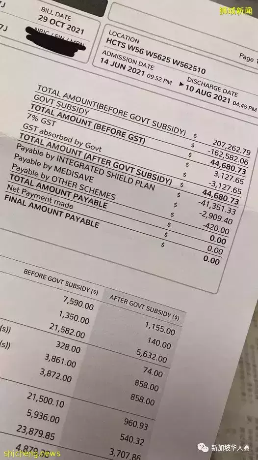 新加坡医院超20万医药费全报销,男子震惊最终无需支付一毛钱