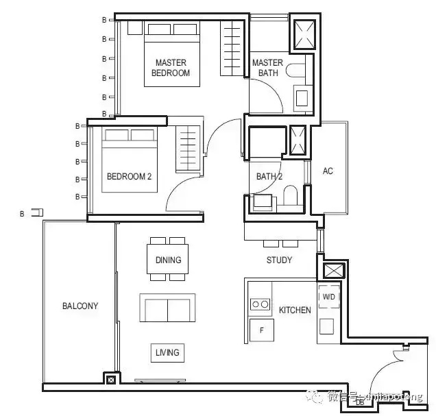 武吉知马上段,5分钟到山景道地铁站