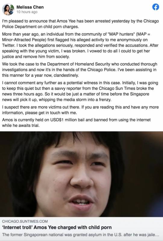 曾经骂李光耀的新加坡小孩，在美国被控！因索取儿童色情图片