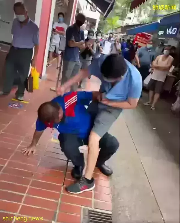 为一张桌子 瘦摊主扔碗 砸破胖叔头