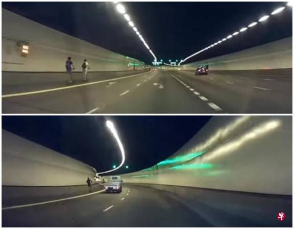 4踏板车隧道奔驰 玩命狂飙