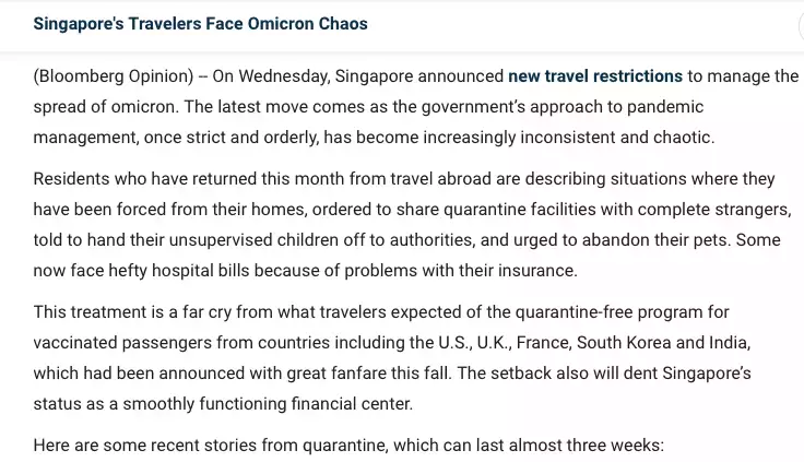 彭博社：新加坡防疫措施混亂！看衛生部如何強勢回應