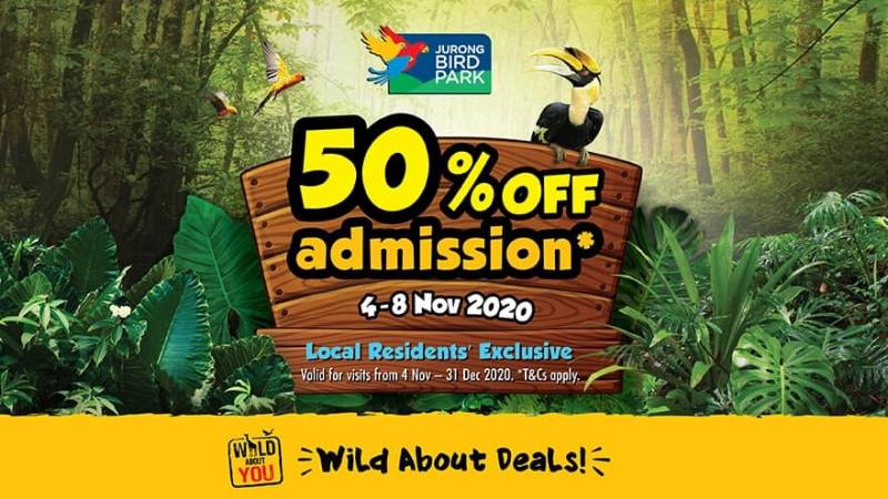 裕廊飞禽园推出半价票促销!年底前有效!让我们愉快地去看鸟吧