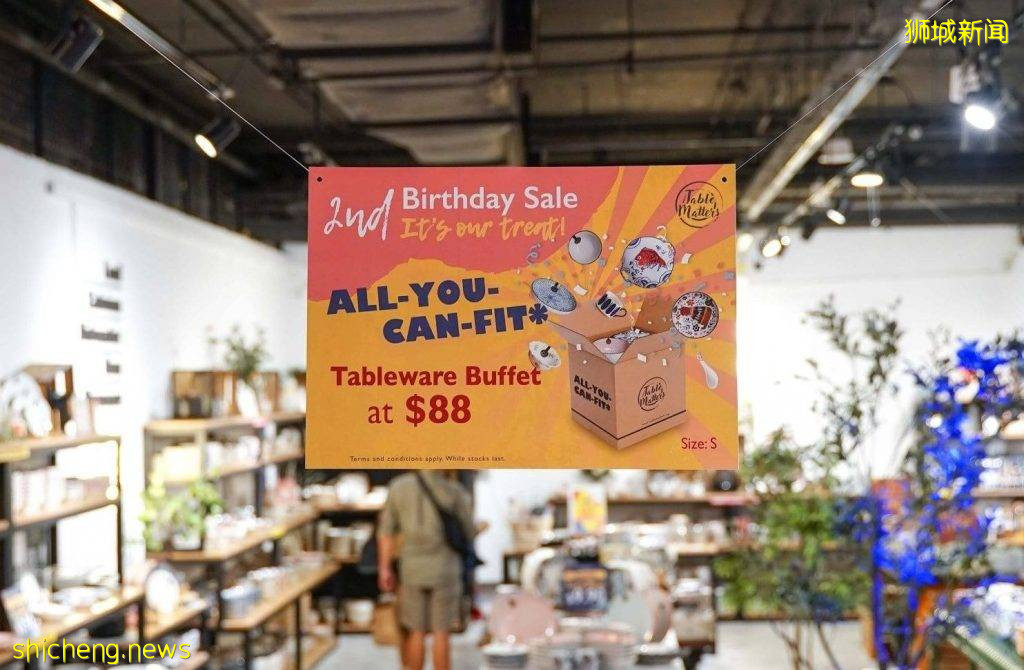 陶瓷店超值deal!88新币一箱,能装下你就拿走~超多个性瓷器快来挑选