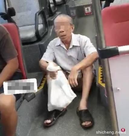 ◤新国启动断路器◢车长劝保持社交距离 阿公赌气坐地上