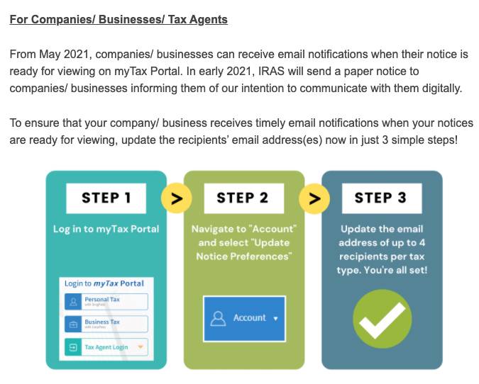 敲黑板!新加坡稅務局將從今年5月起用電子通知取代紙質通知