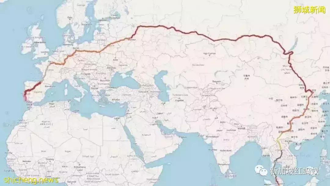 中老鐵路通車後，世上最長的火車之旅從葡萄牙到新加坡只需21天