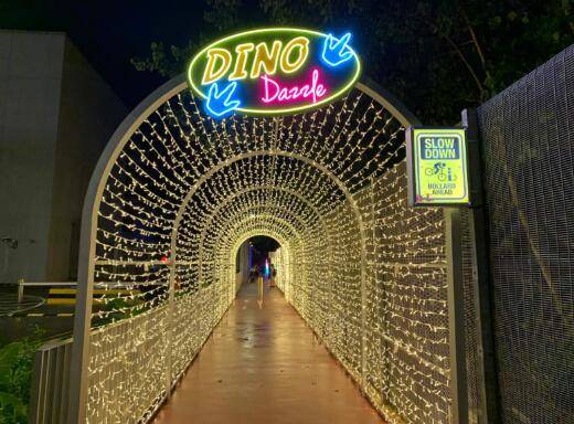 新加坡侏罗纪亮灯！说好的溜娃胜地怎么像万圣节的夜