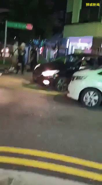 新加坡芽笼这个地方有多野?安哥开车反复冲撞另一辆车