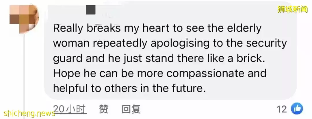 新加坡醫院某保安轟趕老人！氣急：“他不能走路！我也老了”