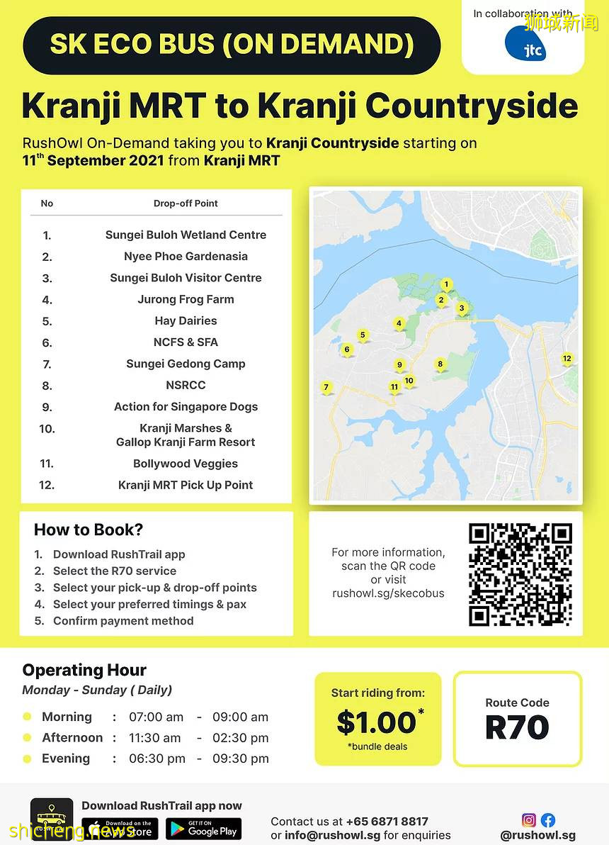 探索Sungei Buloh更便捷新方式：1块钱的Shuttle Bus又回来了