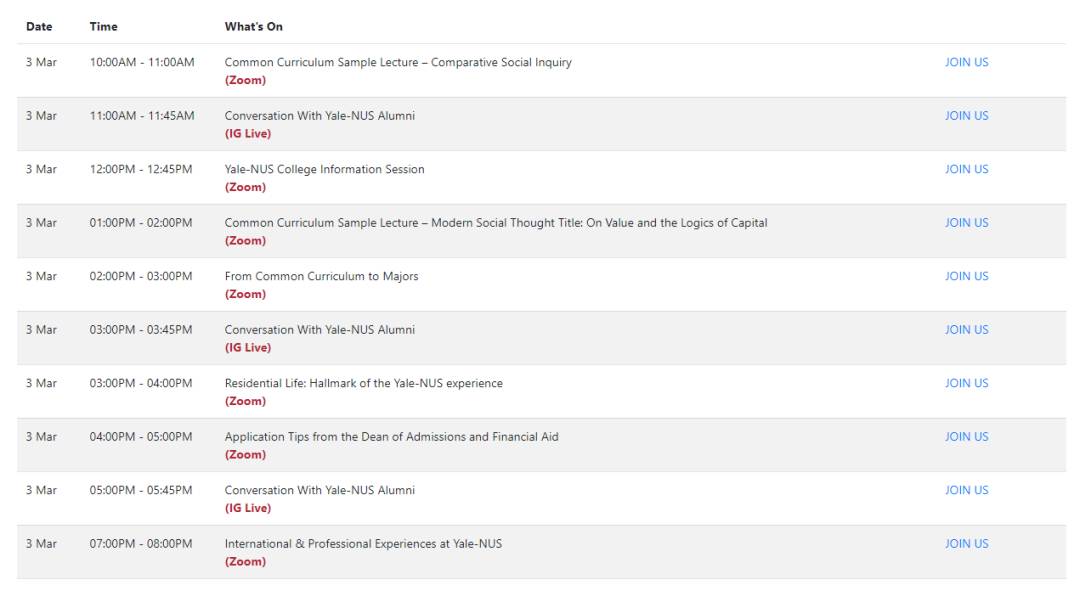 想要報考NUS嗎？這個線上校園開放日不要錯過