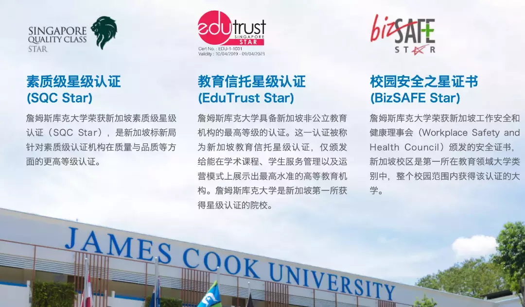 O水准申請詹姆斯庫克大學新加坡校區