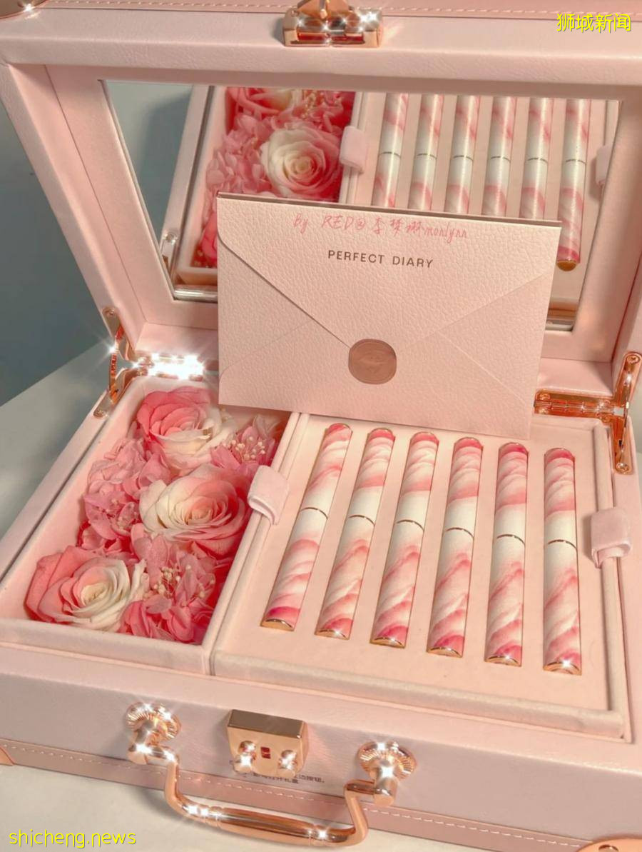 李佳琪都吹爆!完美日记小细跟永生花礼盒终于来新加坡啦!限量玫瑰首饰盒套装,赶紧来get