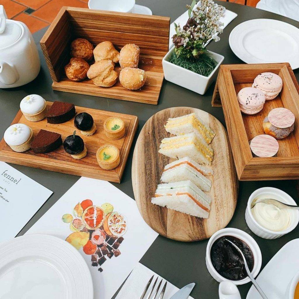 藏匿Flower Dome的花园咖啡馆Fennel Cafe🌹咸甜蛋糕小点心,下午茶人均$45