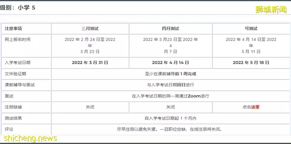 考試安排更新!2022新加坡三育中小學5月入學考試安排出爐