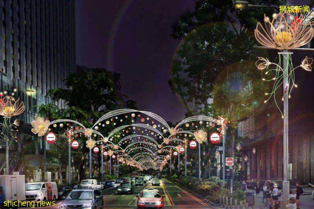 新加坡烏節路聖誕季亮燈將于11月13日舉行，“花開聖誕”缤紛綻放