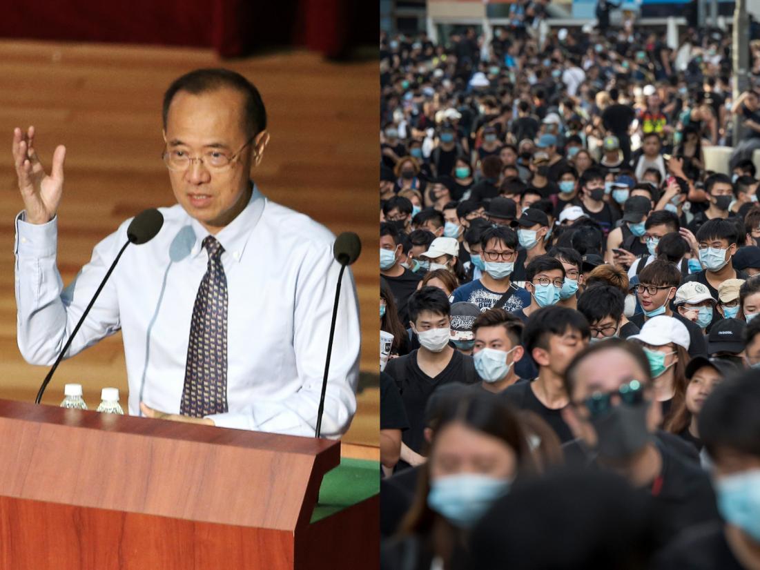 港人不撤不散 杨荣文以《西游记》比喻：香港难逃北京手掌心