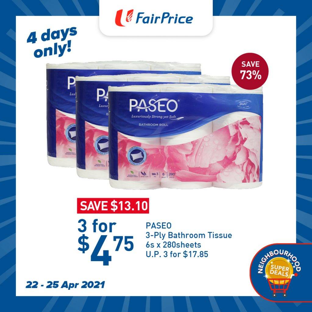 超級省錢優惠活動🎊 FairPrice推出獨家福利！每周超多精選商品，優惠高達50%💥指定分店同步推出