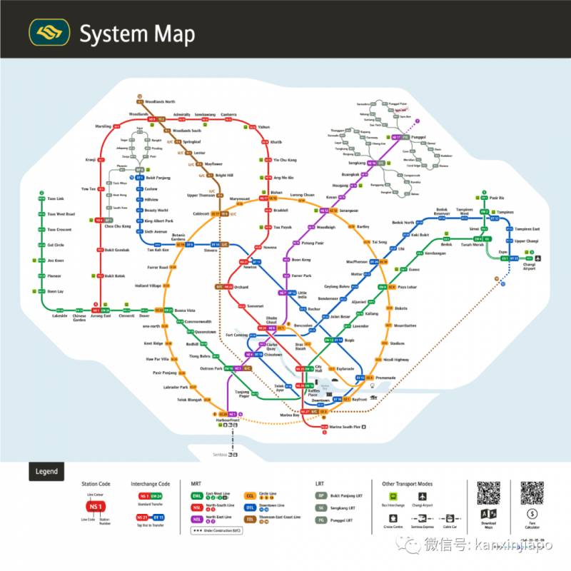 新加坡出门,300米就有一个公共运输站