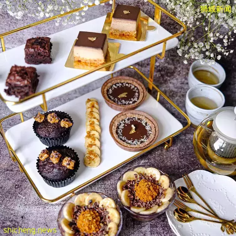 Porcelain Cafe新推出纯素巧克力下午茶🍫健康美味,人均$22.50!想瘦女孩必须冲😋