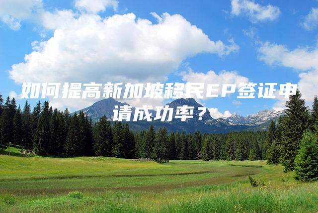 如何提高新加坡移民EP签证申请成功率