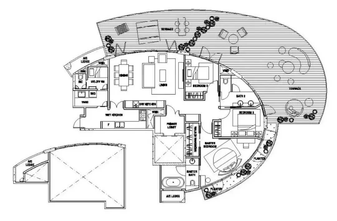 新加坡高级公寓(特殊户型)鉴赏 没吃过猪肉来看看猪跑