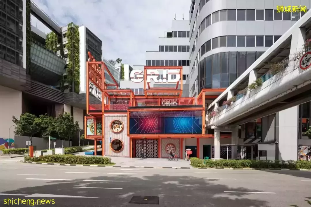 新加坡老商場改造,用工業霓虹升級視覺地標