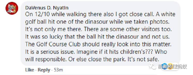 好危險! 走在樟宜機場步道,訪客遭高爾夫球擊中頭部,球自相鄰球場“從天而降”