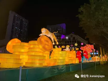 进入虎年开始倒计时,昨晚举行牛车水新年亮灯仪式