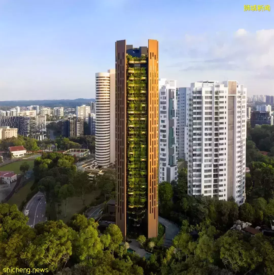 垂直绿化立面——新加坡豪华公寓