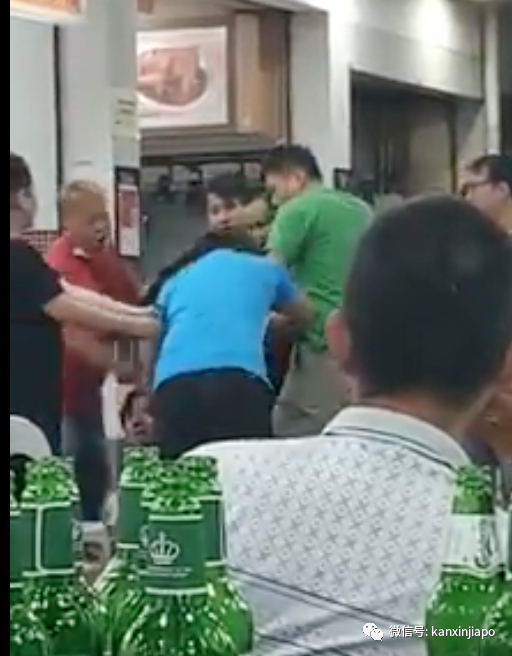 宏茂桥食阁两拨人马混战，不戴口罩酒气冲天