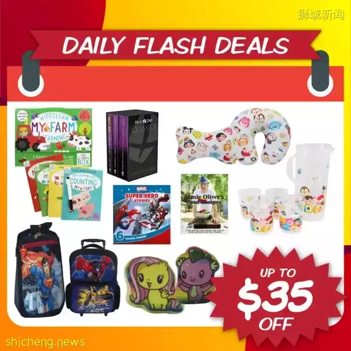 Times图书清仓大促低至3折!还有25新币一袋书的活动哦