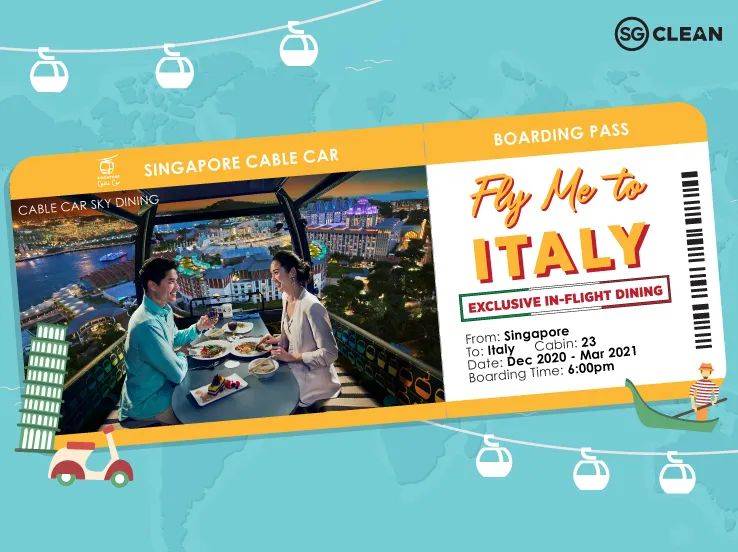 新加坡花柏山缆车“载你飞去意大利”~欢飨云端，只属于你们的二人世界