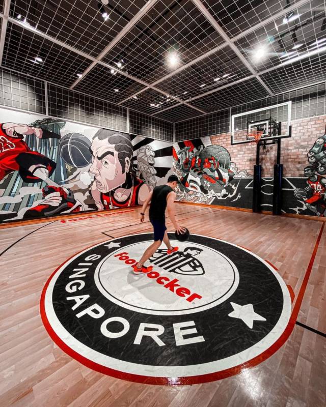 新加坡秘境探路😎 Foot Locker烏節路最大分店！籃球文化巅峰之作，地下籃球場🏀 高級好拍