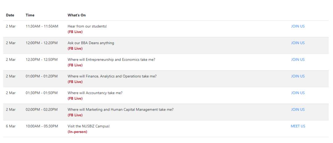 想要報考NUS嗎？這個線上校園開放日不要錯過